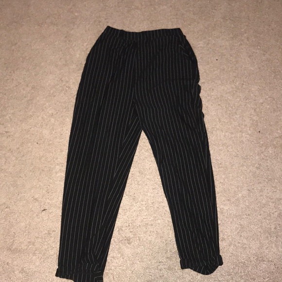 Forever 21 Pants - forever 21 black and white striped pants